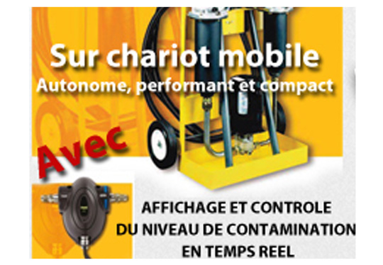 LOCATION D’UN GROUPE DE FILTRATION SUR CHARIOT MOBILE