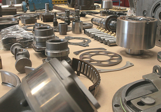 Mise en service de composants hydrauliques 